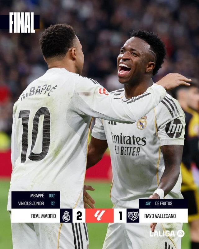 虎扑NBA-【西甲】熊皇破门姆皇点射 皇马2比1绝杀巴列卡诺！